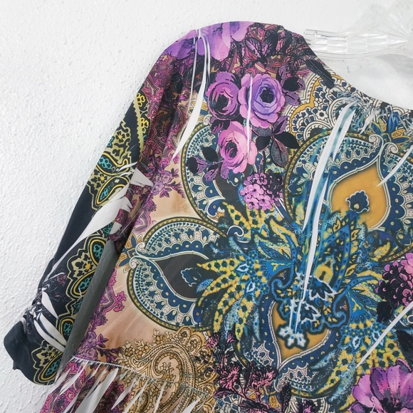 Paisley Rose Blouse Tunic Dress - Picture 6 of 8